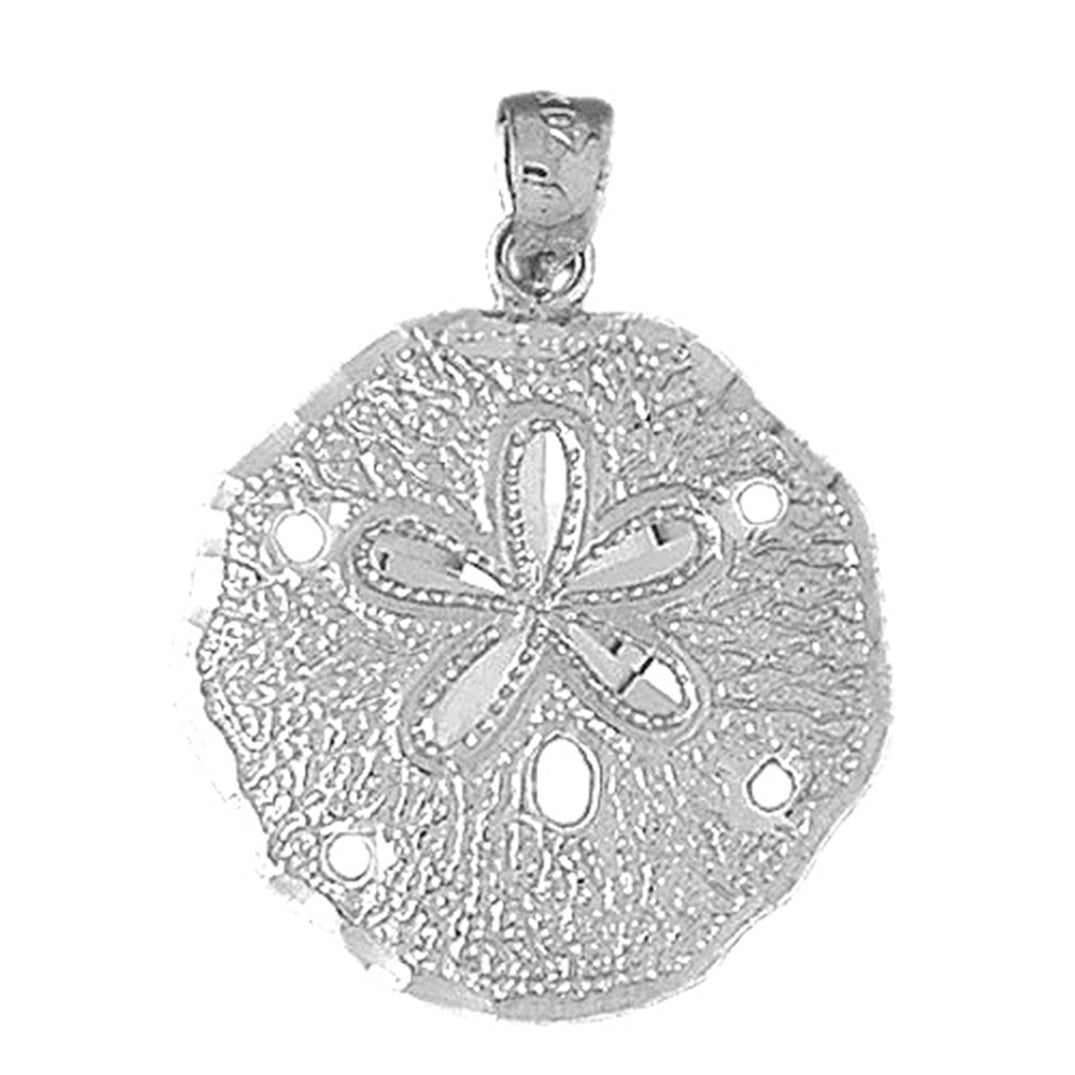 10K, 14K or 18K Gold Sand Dollar Pendant