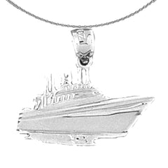 14K or 18K Gold Cruise Ship Pendant