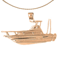 10K, 14K or 18K Gold Yacht Pendant