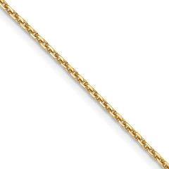 14K Yellow Gold 1.4mm Diamond-cut Cable Chain