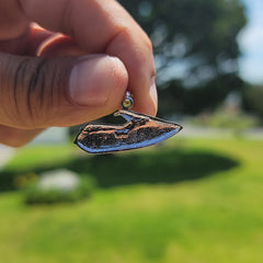 10K, 14K or 18K Gold Jet Ski Pendant