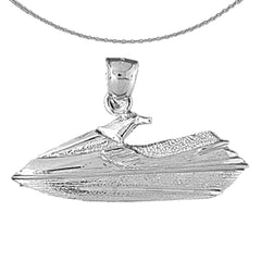 10K, 14K or 18K Gold Jet Ski Pendant