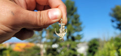 10K, 14K or 18K Gold Mermaid And Anchor Pendant