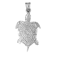 10K, 14K or 18K Gold Turtle Pendant