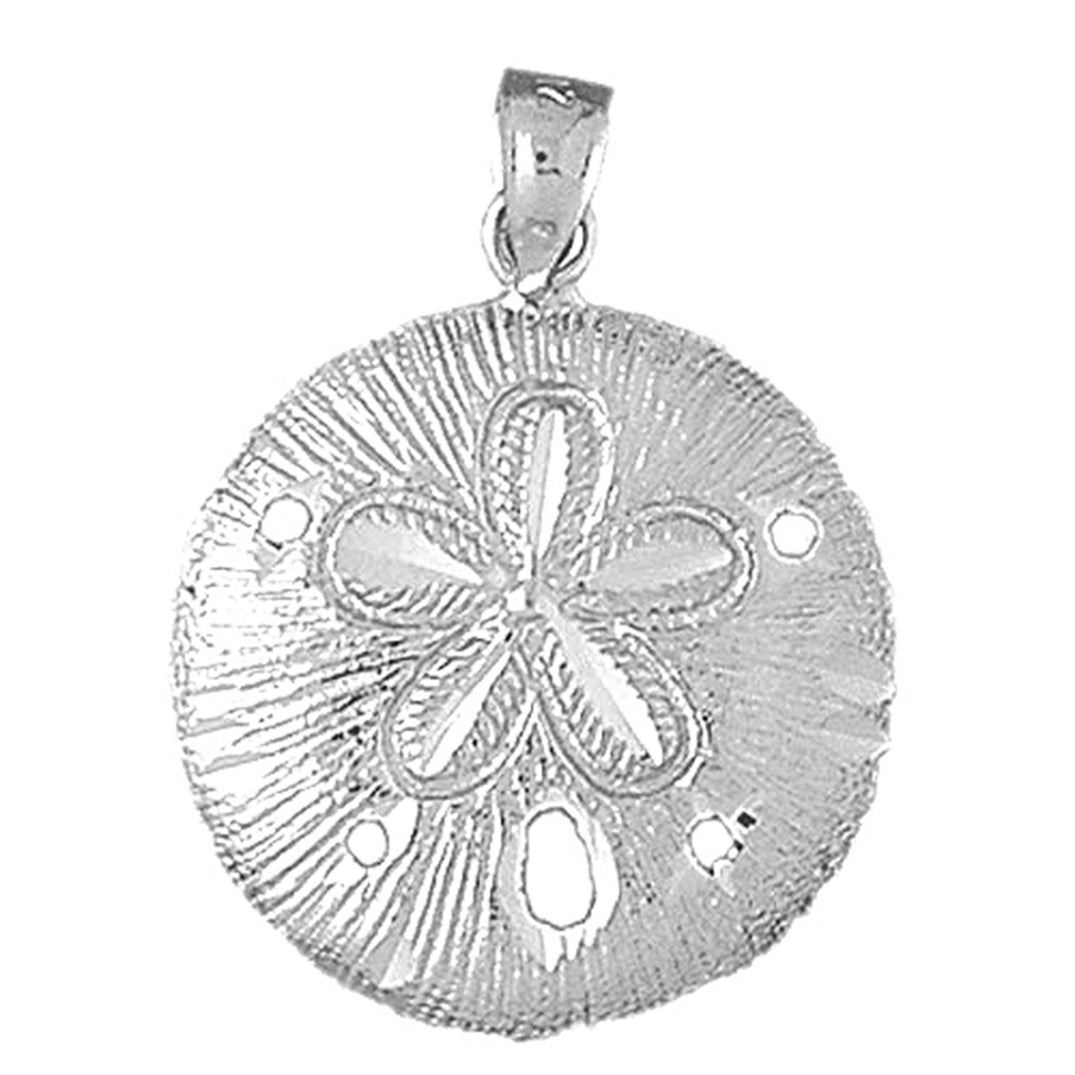 10K, 14K or 18K Gold Sand Dollar Pendant