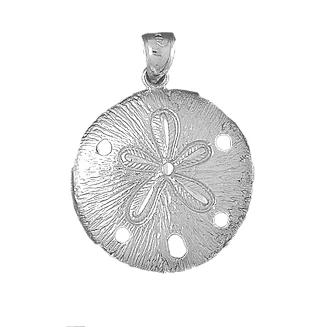 10K, 14K or 18K Gold Sand Dollar Pendant