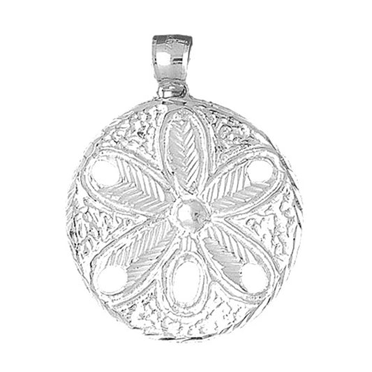 10K, 14K or 18K Gold Sand Dollar Pendant