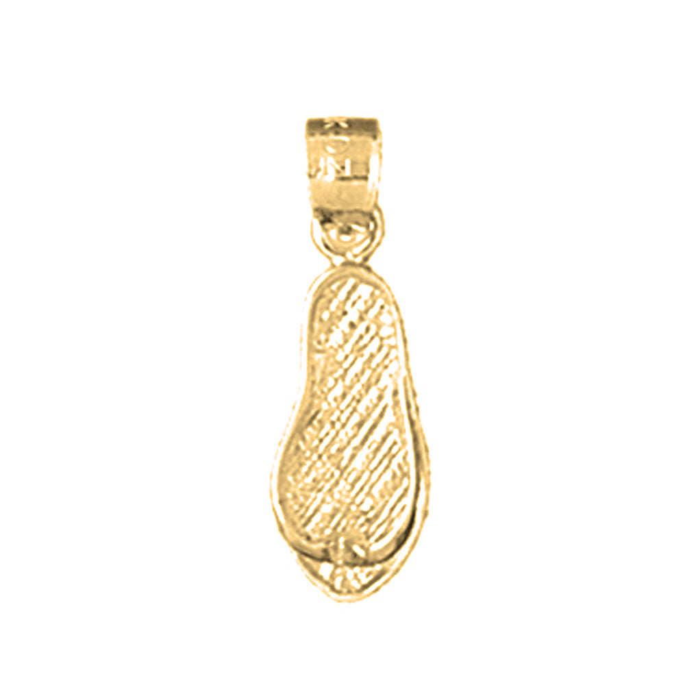 14K or 18K Gold Flip Flop Pendant