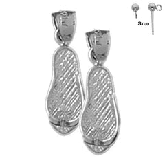 14K or 18K Gold Flip Flop Earrings