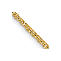 14K Yellow Gold 1.7mm Flat Cable Chain