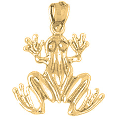 14K or 18K Gold Frog Pendant