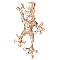 10K, 14K or 18K Gold Frog Pendant