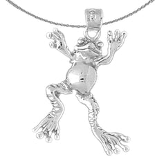 10K, 14K or 18K Gold Frog Pendant