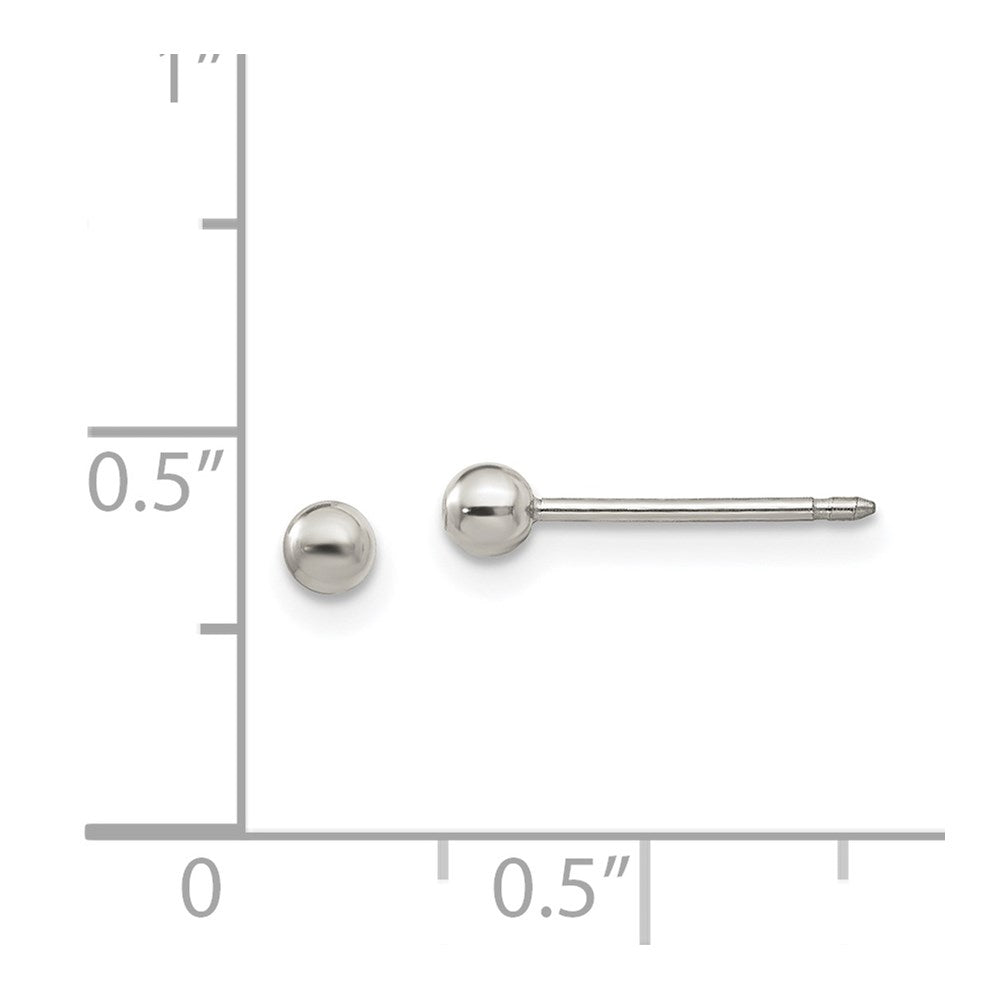 Inverness Titanium 3mm Ball Post Earrings