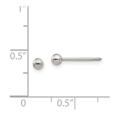 Inverness Titanium 3mm Ball Post Earrings