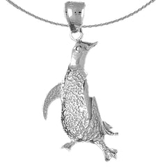 10K, 14K or 18K Gold Penguin Pendant