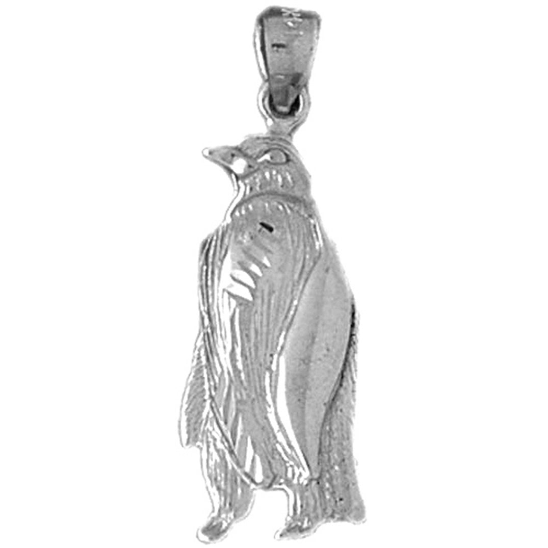 14K or 18K Gold Penguin Pendant