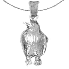 14K or 18K Gold Baby Penguin Pendant