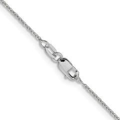 14K White Gold 1.1mm Flat Cable Chain