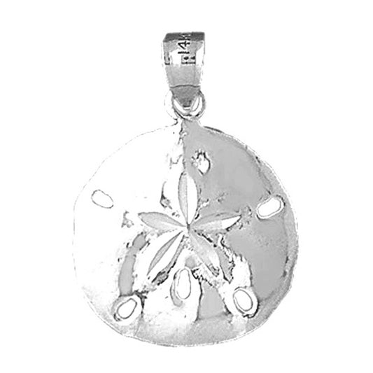 10K, 14K or 18K Gold Sand Dollar Pendant