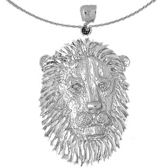 10K, 14K or 18K Gold Lion Head Pendant