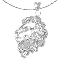 14K or 18K Gold Lion Head Pendant