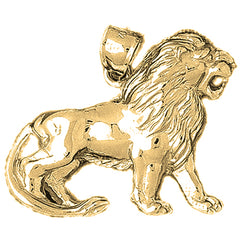 Colgante León de Oro de 10K, 14K o 18K