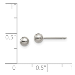 Inverness Titanium 4mm Ball Post Earrings