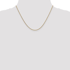 14K Yellow Gold 1.6mm Round Cable Chain
