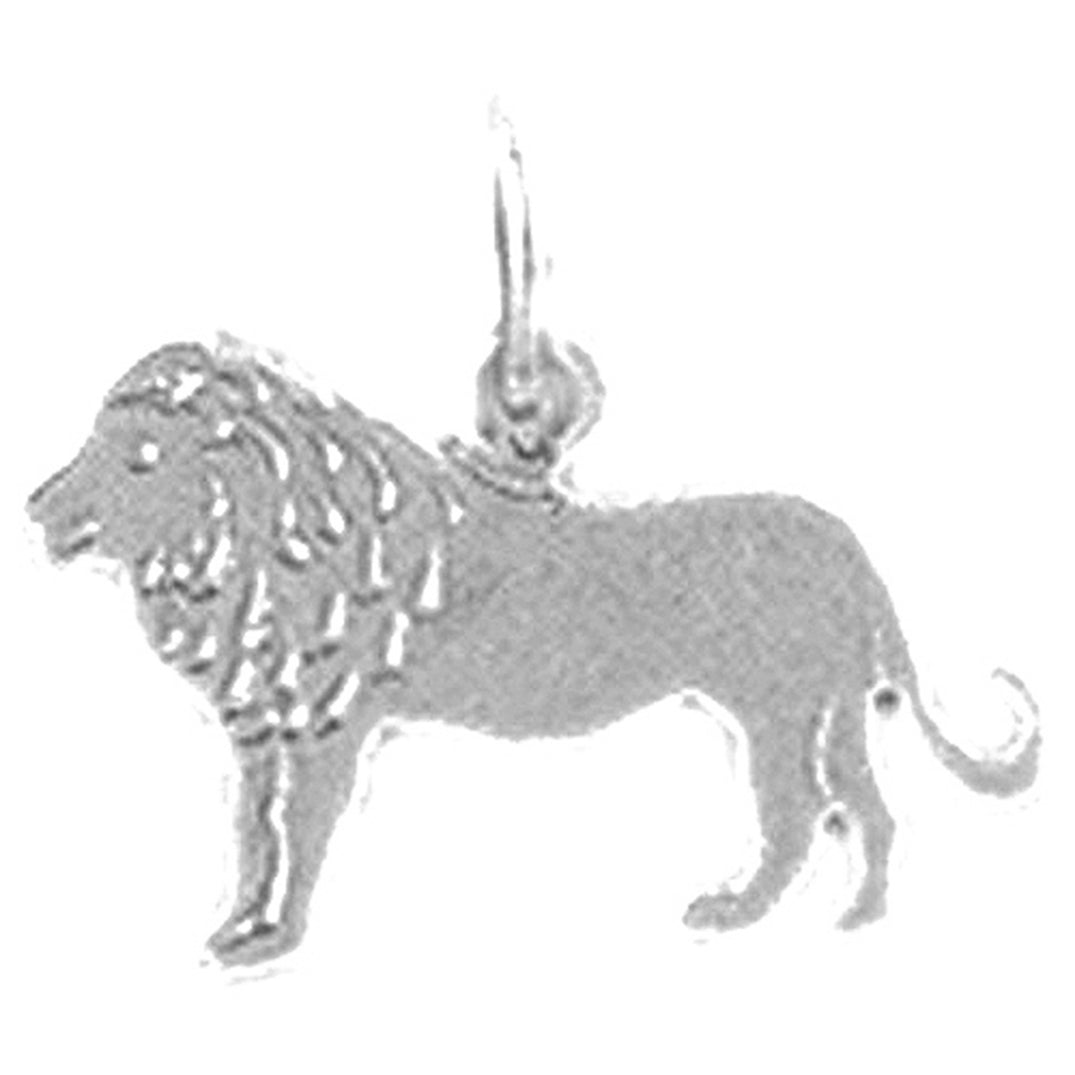 14K or 18K Gold Lion Pendant