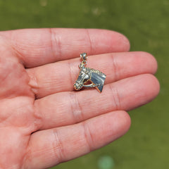 14K or 18K Gold Horse Head Pendant