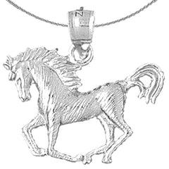 14K or 18K Gold Horse Pendant