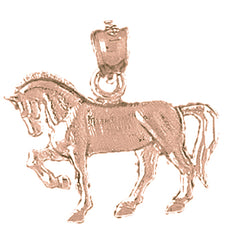 14K or 18K Gold Horse Pendant