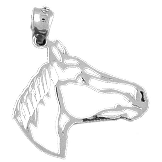 14K or 18K Gold Horse Head Pendant