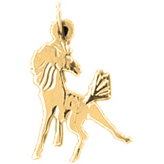 14K or 18K Gold Horse Pendant