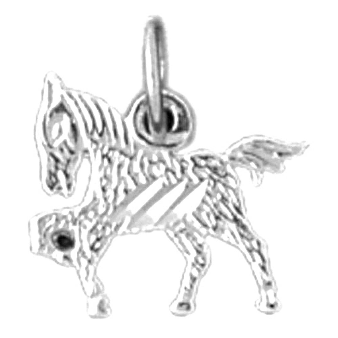 14K or 18K Gold Horse Pendant