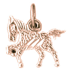 14K or 18K Gold Horse Pendant