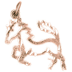 14K or 18K Gold Horse Pendant