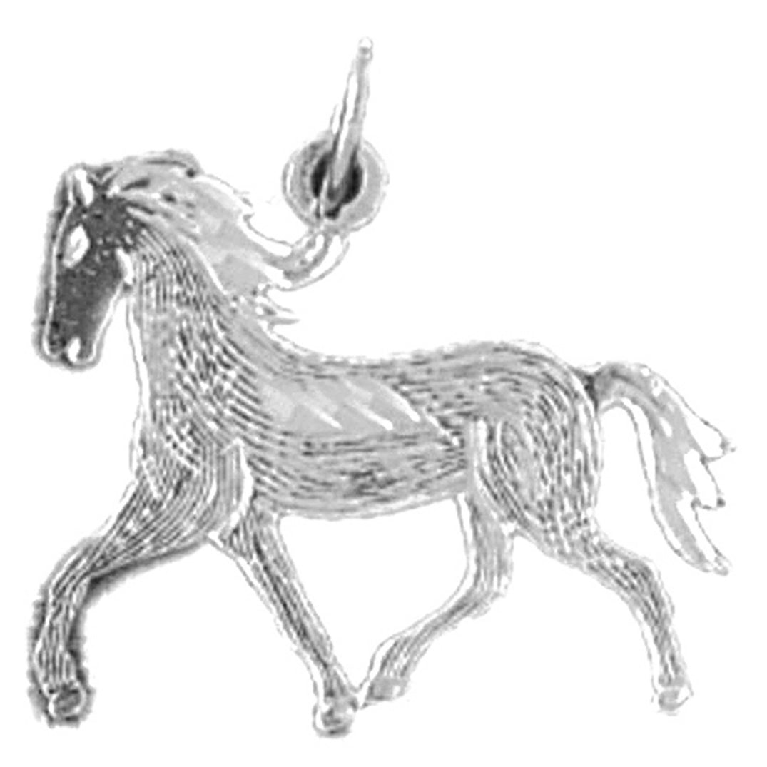 14K or 18K Gold Horse Pendant