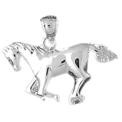 14K or 18K Gold Horse Pendant