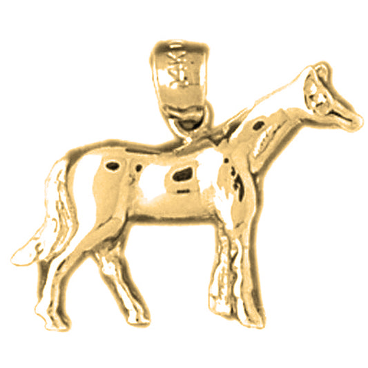 14K or 18K Gold Horse Pendant