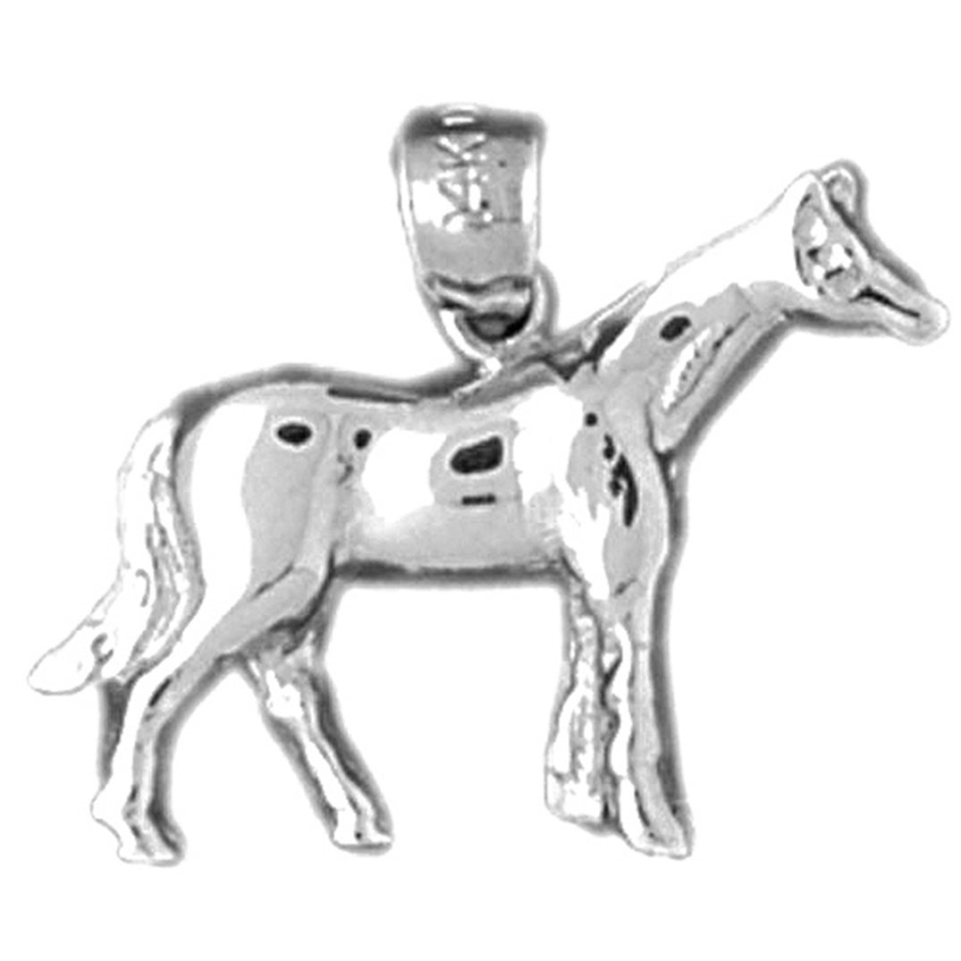 14K or 18K Gold Horse Pendant