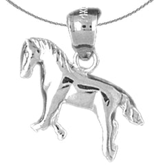 14K or 18K Gold Horse Pendant