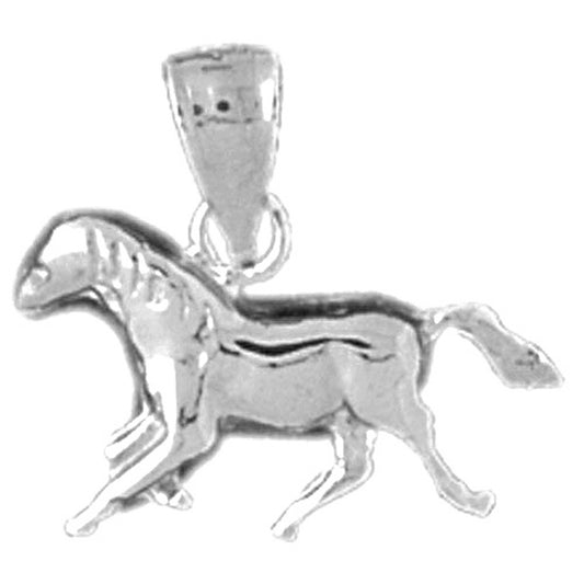 14K or 18K Gold Horse Pendant