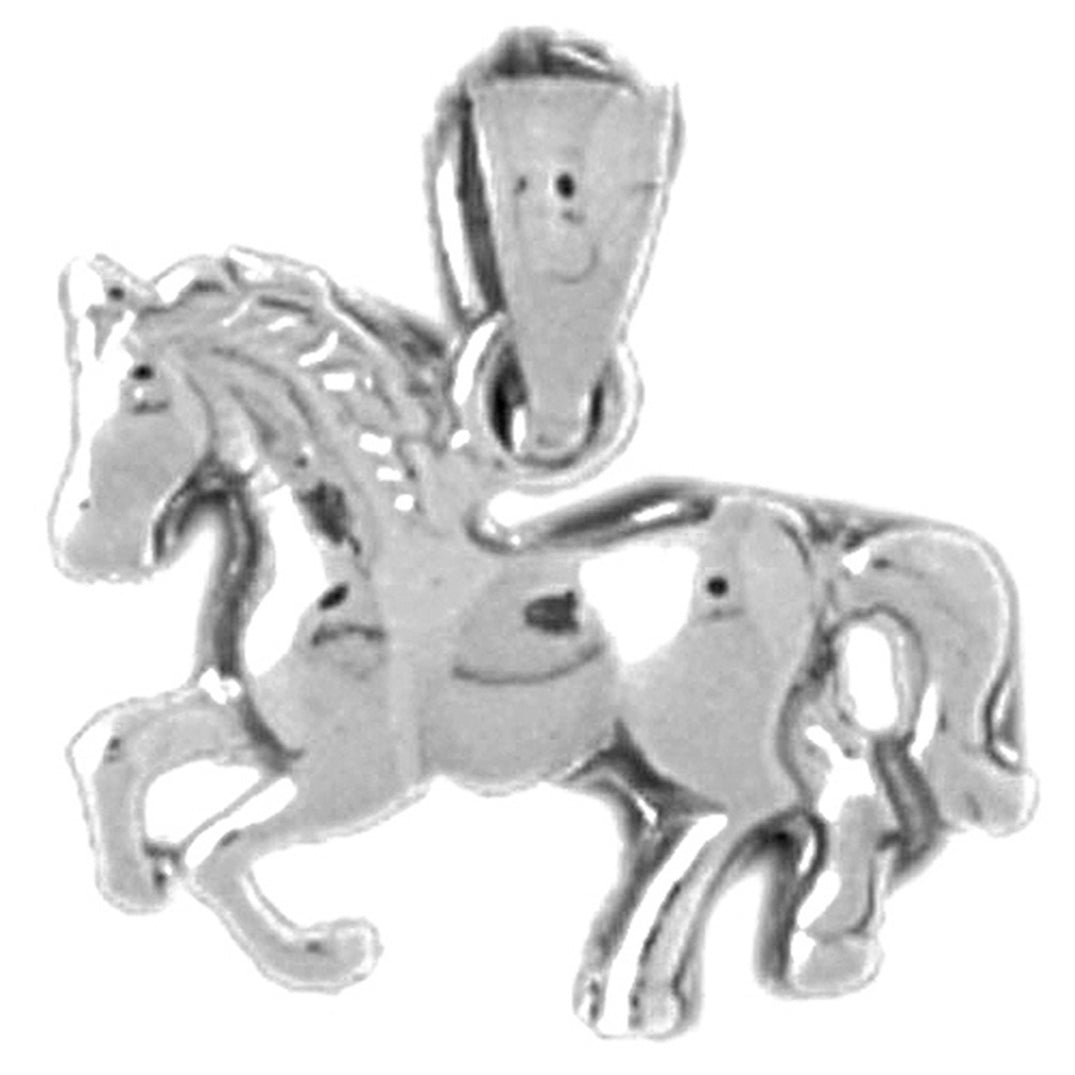 14K or 18K Gold Horse Pendant