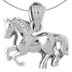 14K or 18K Gold Horse Pendant