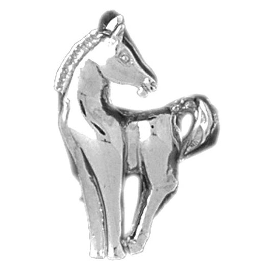 14K or 18K Gold Horse Pendant