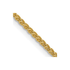 14K Yellow Gold 1.2mm Spiga (Wheat) Chain