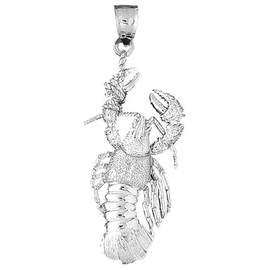 10K, 14K or 18K Gold Lobster Pendant