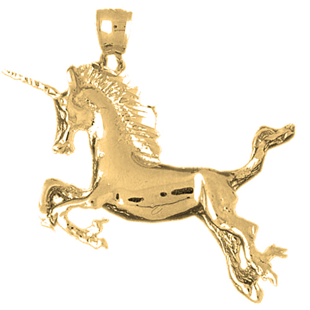 10K, 14K or 18K Gold Unicorn Pendant